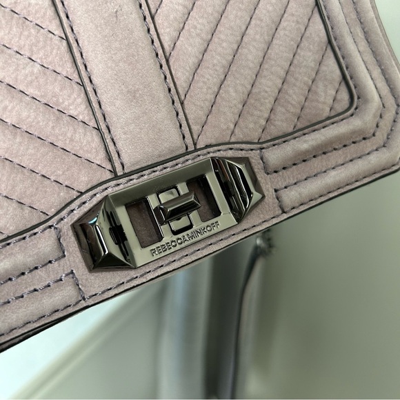 Rebecca Minkoff Quilted Love Crossbody in Peony - Picture 4 of 11